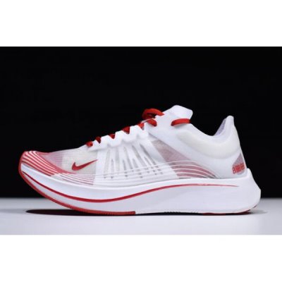 Nike Bayan Zoom Fly Sp Beyaz / Kırmızı Koşu Ayakkabısı Türkiye - Z2TSF6C8